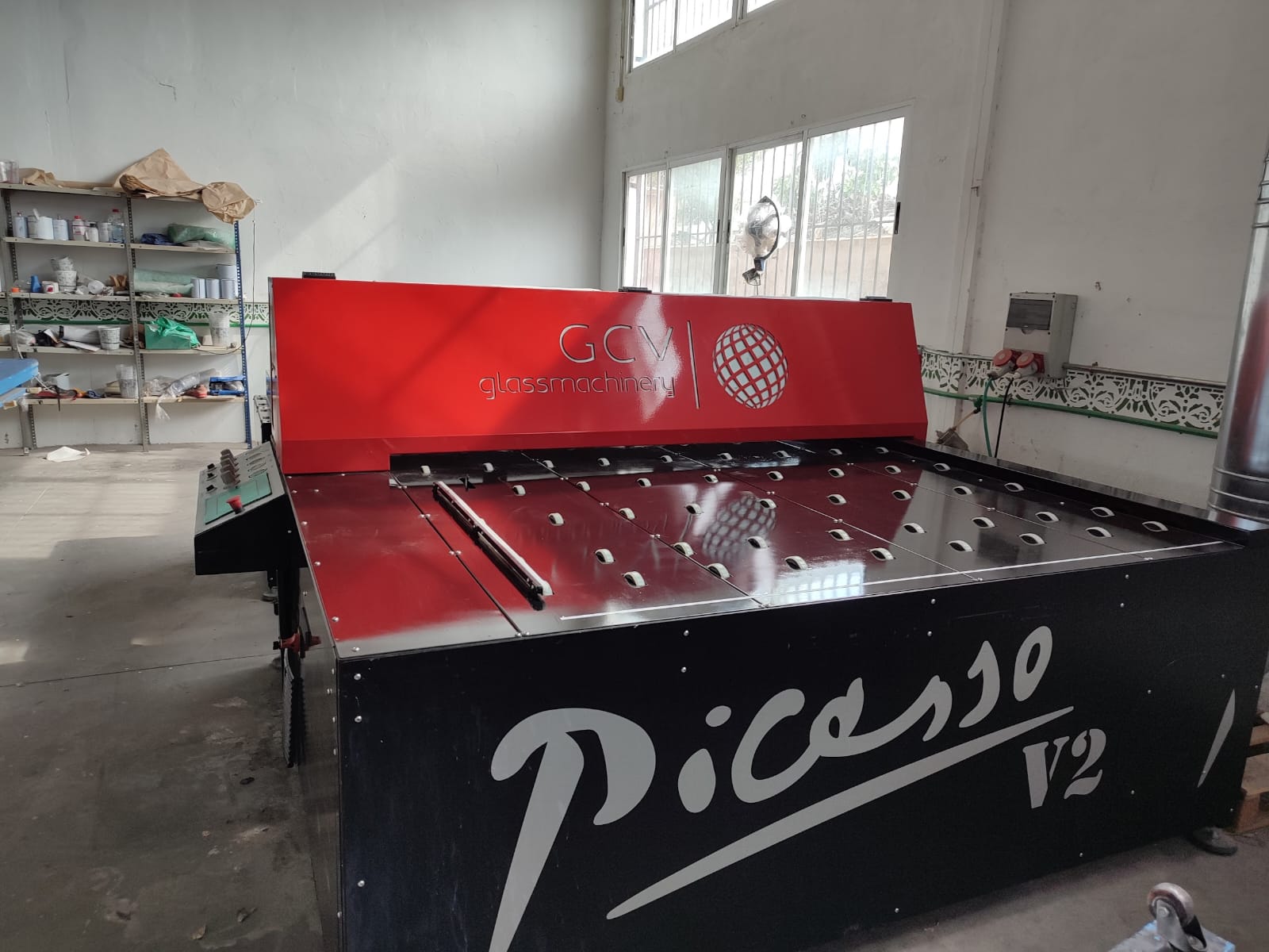 LINEA DE PINTADO DE VIDRIO